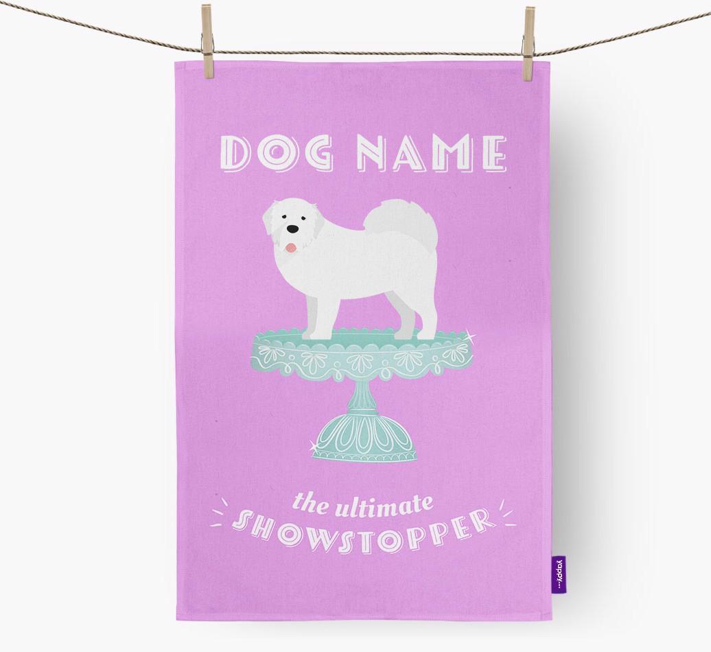 'The Ultimate Showstopper' - Personalised {breedFullName} Tea Towel