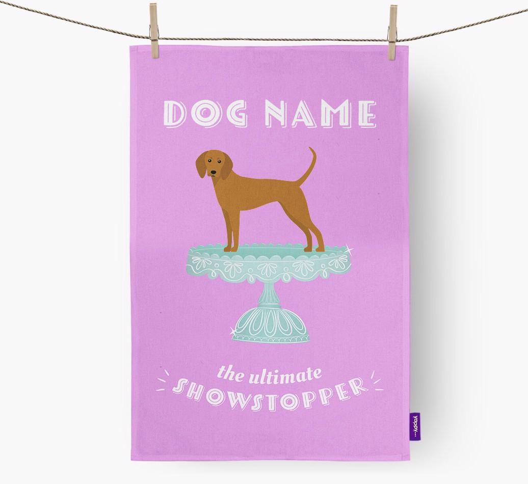 'The Ultimate Showstopper' - Personalised {breedFullName} Tea Towel