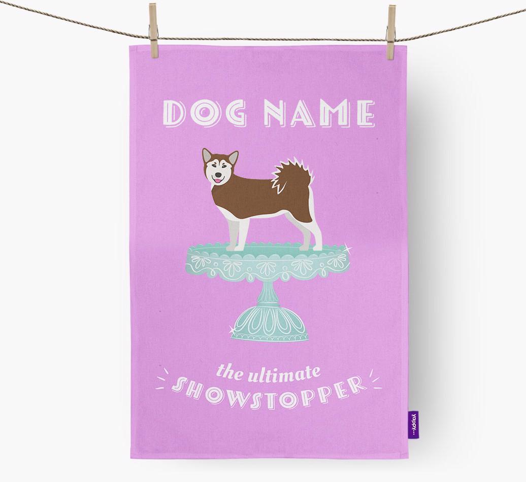 'The Ultimate Showstopper' - Personalised {breedFullName} Tea Towel