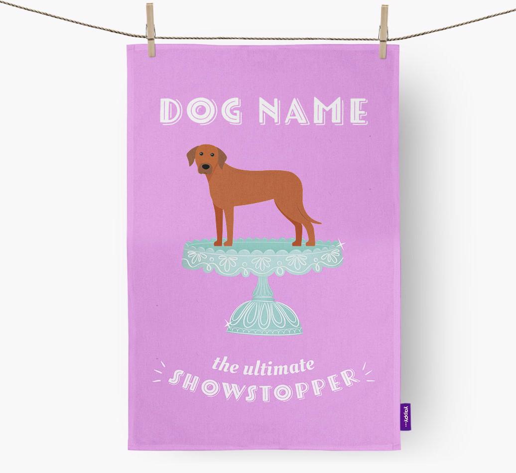 'The Ultimate Showstopper' - Personalised {breedFullName} Tea Towel