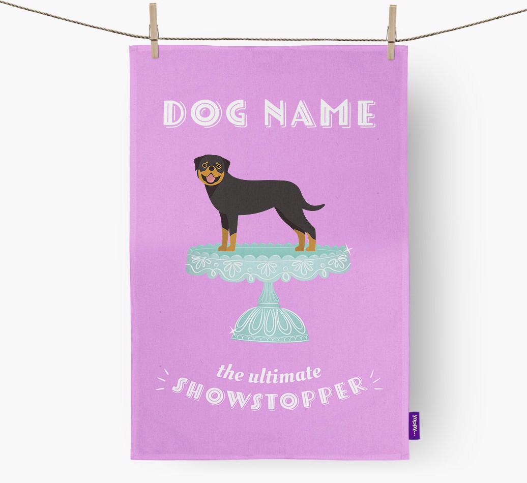 'The Ultimate Showstopper' - Personalised {breedFullName} Tea Towel