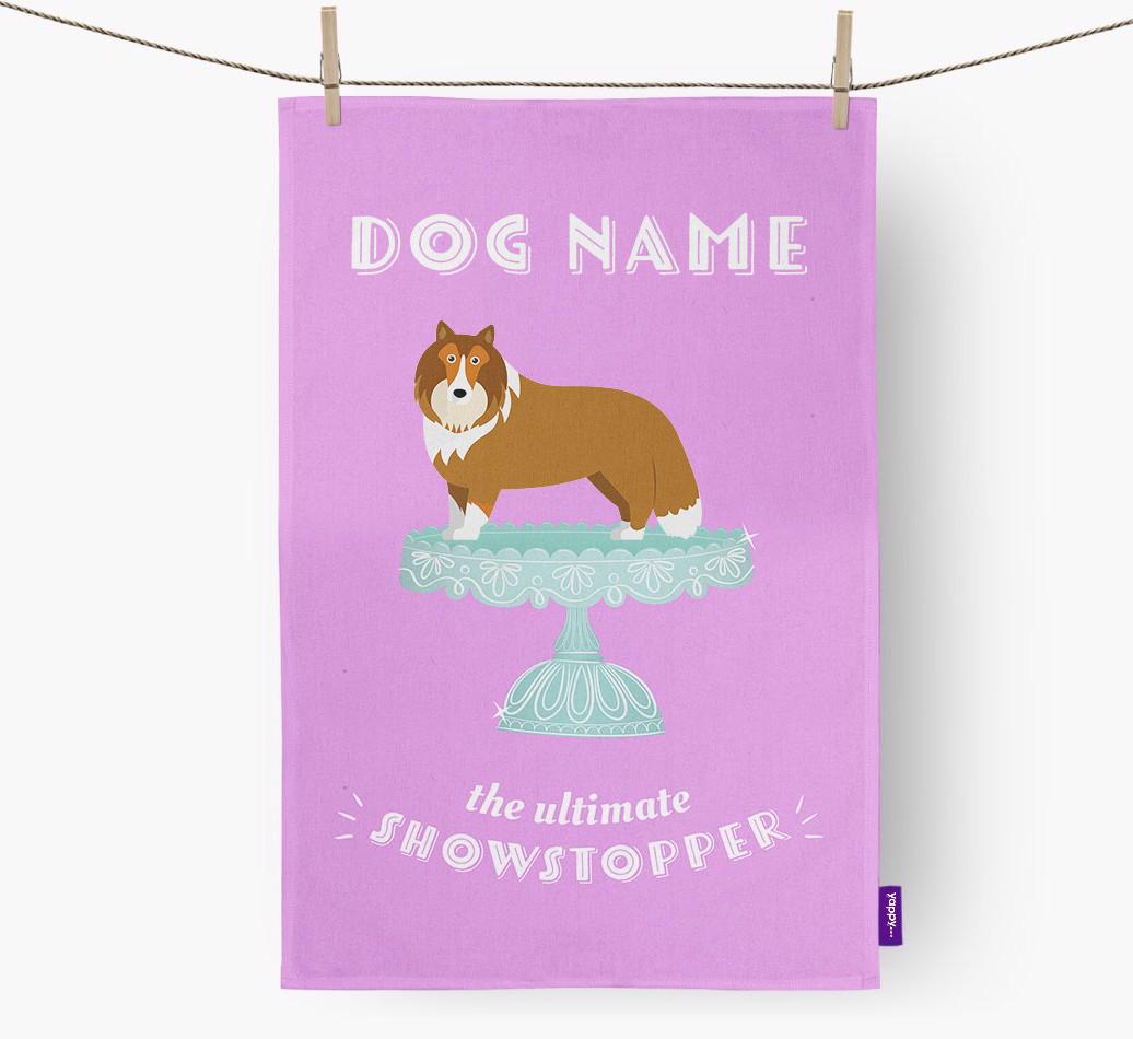 'The Ultimate Showstopper' - Personalised {breedFullName} Tea Towel