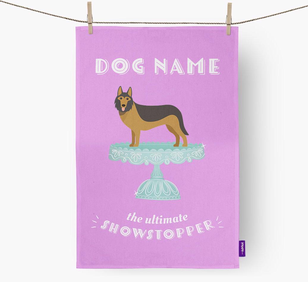 'The Ultimate Showstopper' - Personalised {breedFullName} Tea Towel
