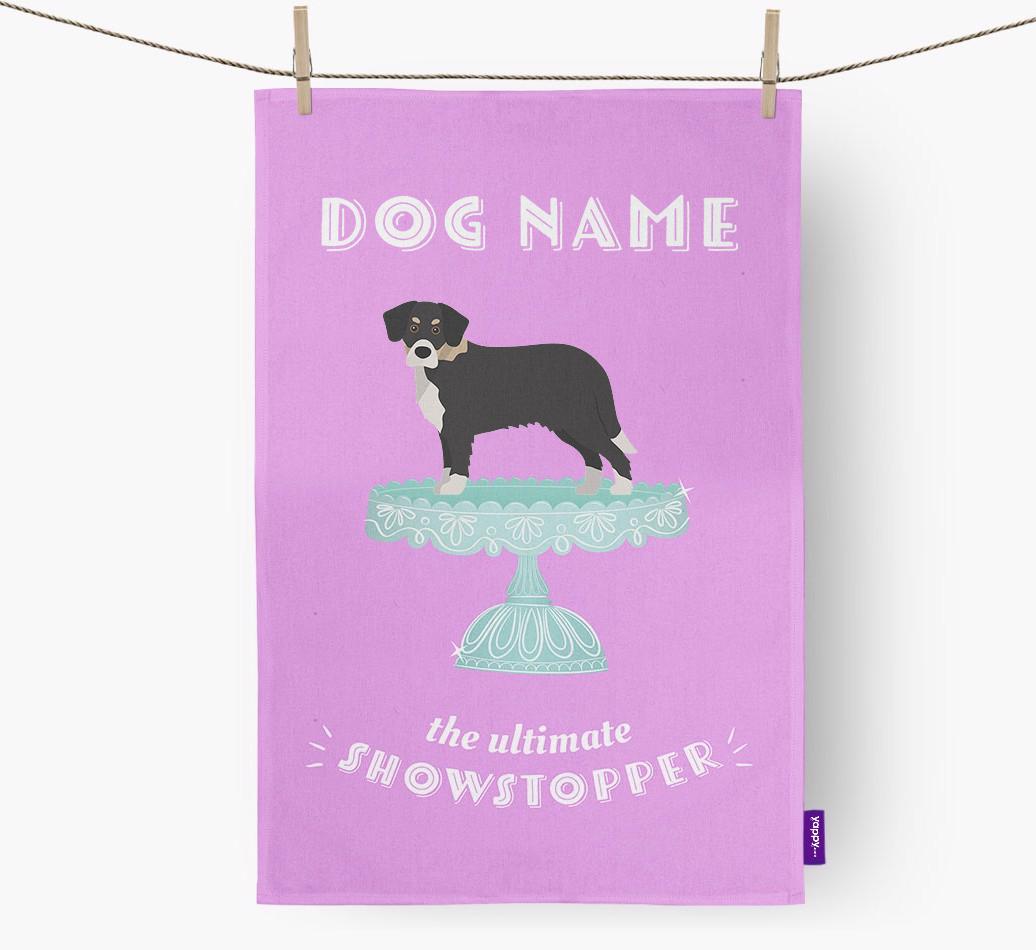 'The Ultimate Showstopper' - Personalised {breedFullName} Tea Towel