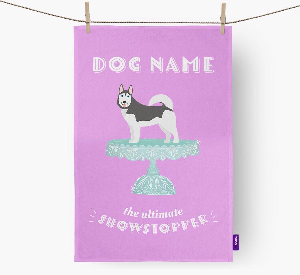 'The Ultimate Showstopper' - Personalised {breedFullName} Tea Towel