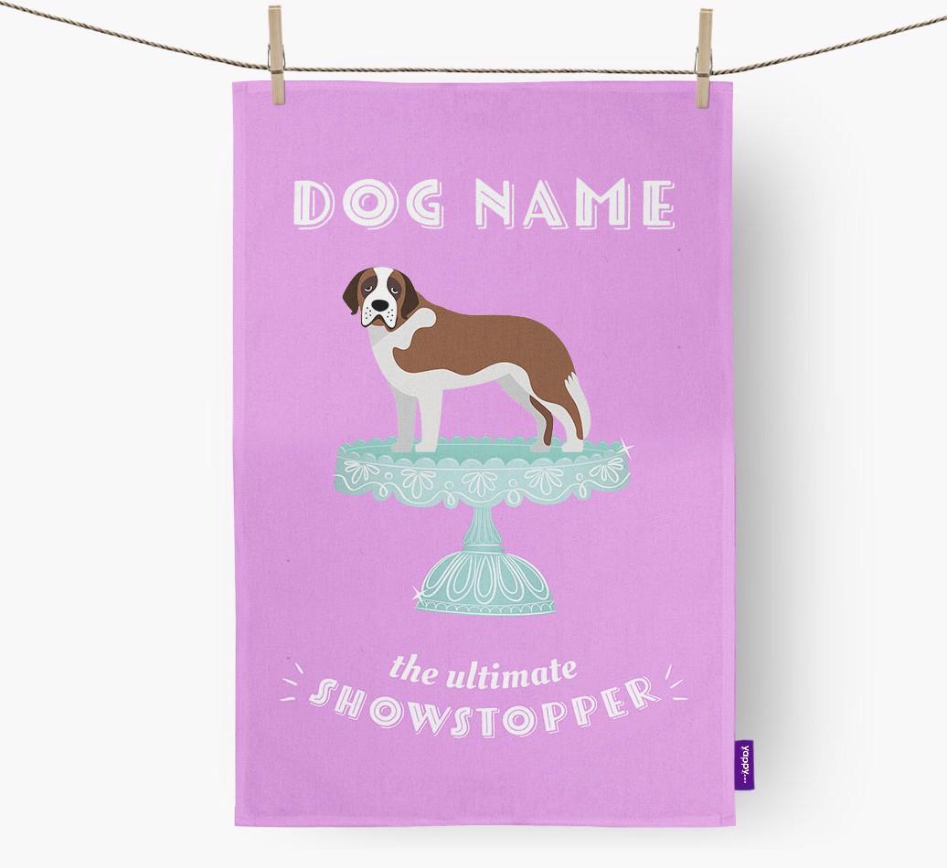 'The Ultimate Showstopper' - Personalised {breedFullName} Tea Towel