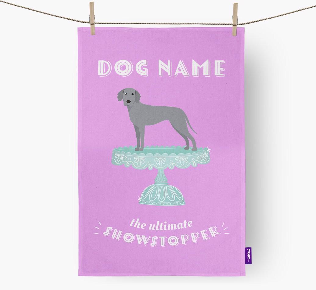 'The Ultimate Showstopper' - Personalised {breedFullName} Tea Towel