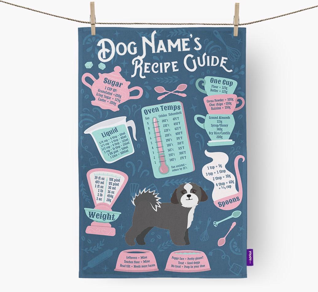 'Recipe Measurements Guide' - Personalized {breedFullName} Tea Towel