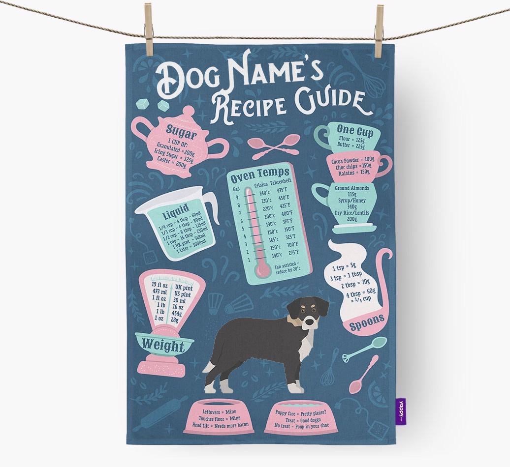 'Recipe Measurements Guide' - Personalized {breedFullName} Tea Towel