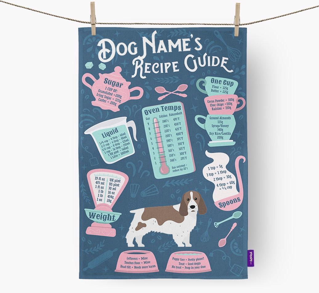 'Recipe Measurements Guide' - Personalized {breedFullName} Tea Towel