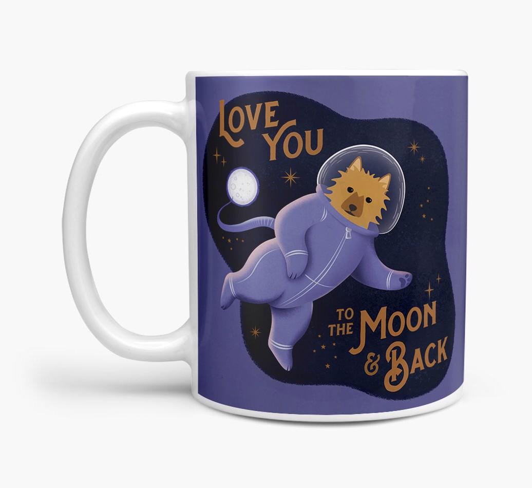 'Love you to the Moon & Back' - Personalised {breedFullName} Mug