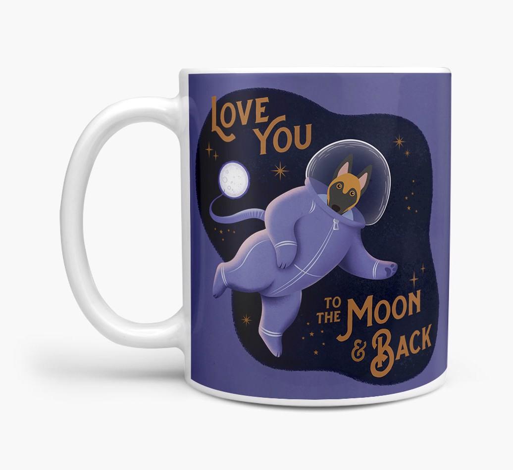 'Love you to the Moon & Back' - Personalised {breedFullName} Mug