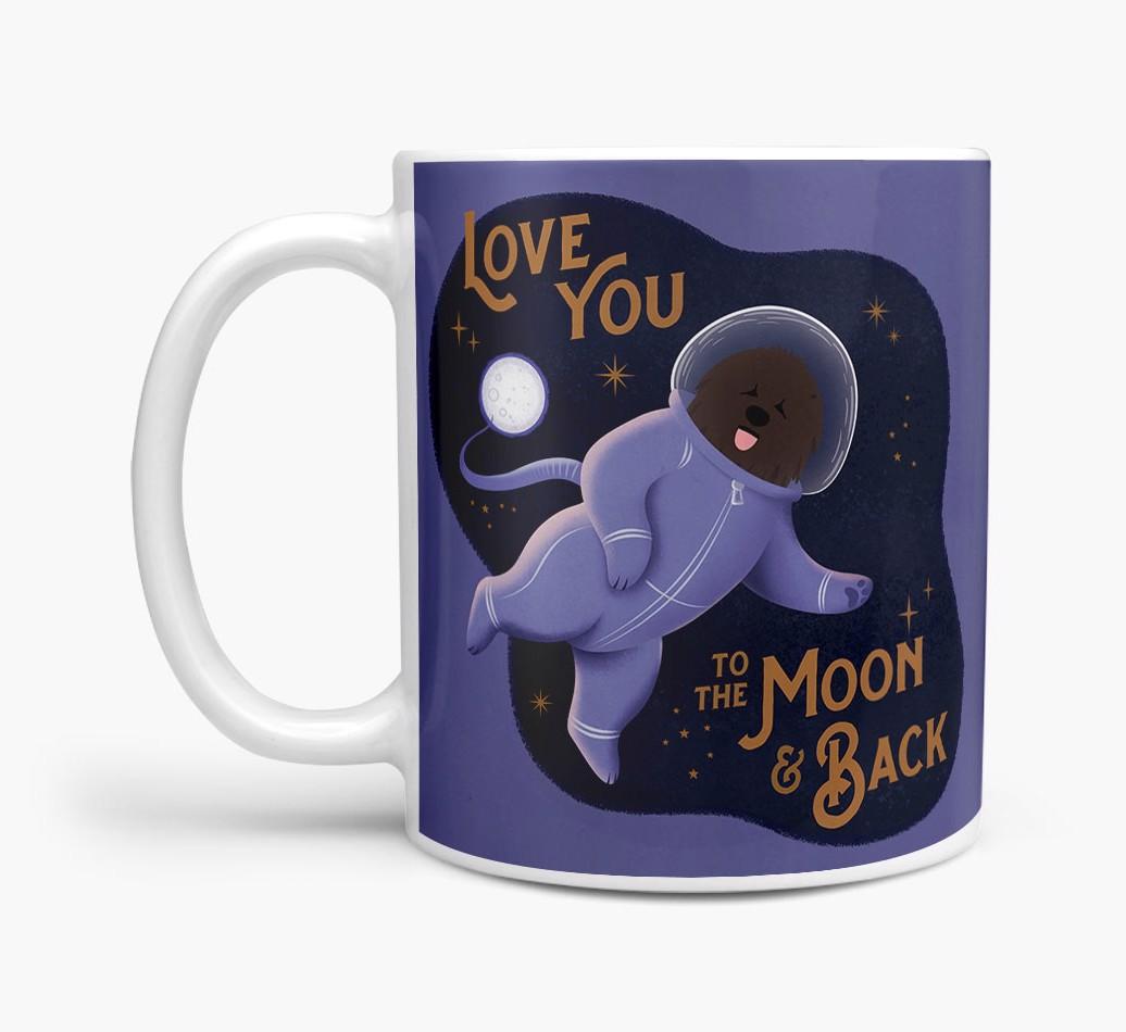 'Love you to the Moon & Back' - Personalised {breedFullName} Mug
