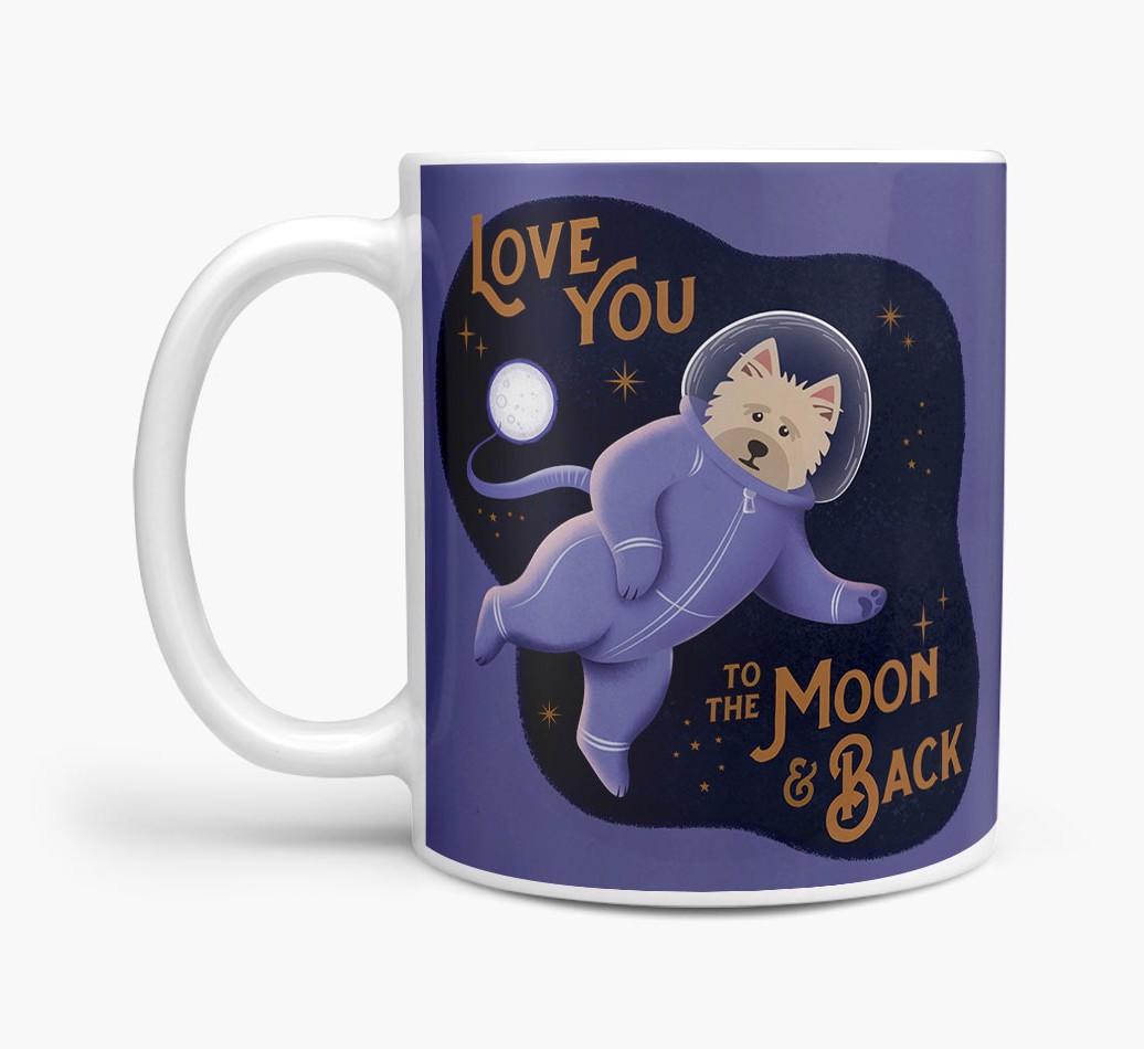 'Love you to the Moon & Back' - Personalised {breedFullName} Mug