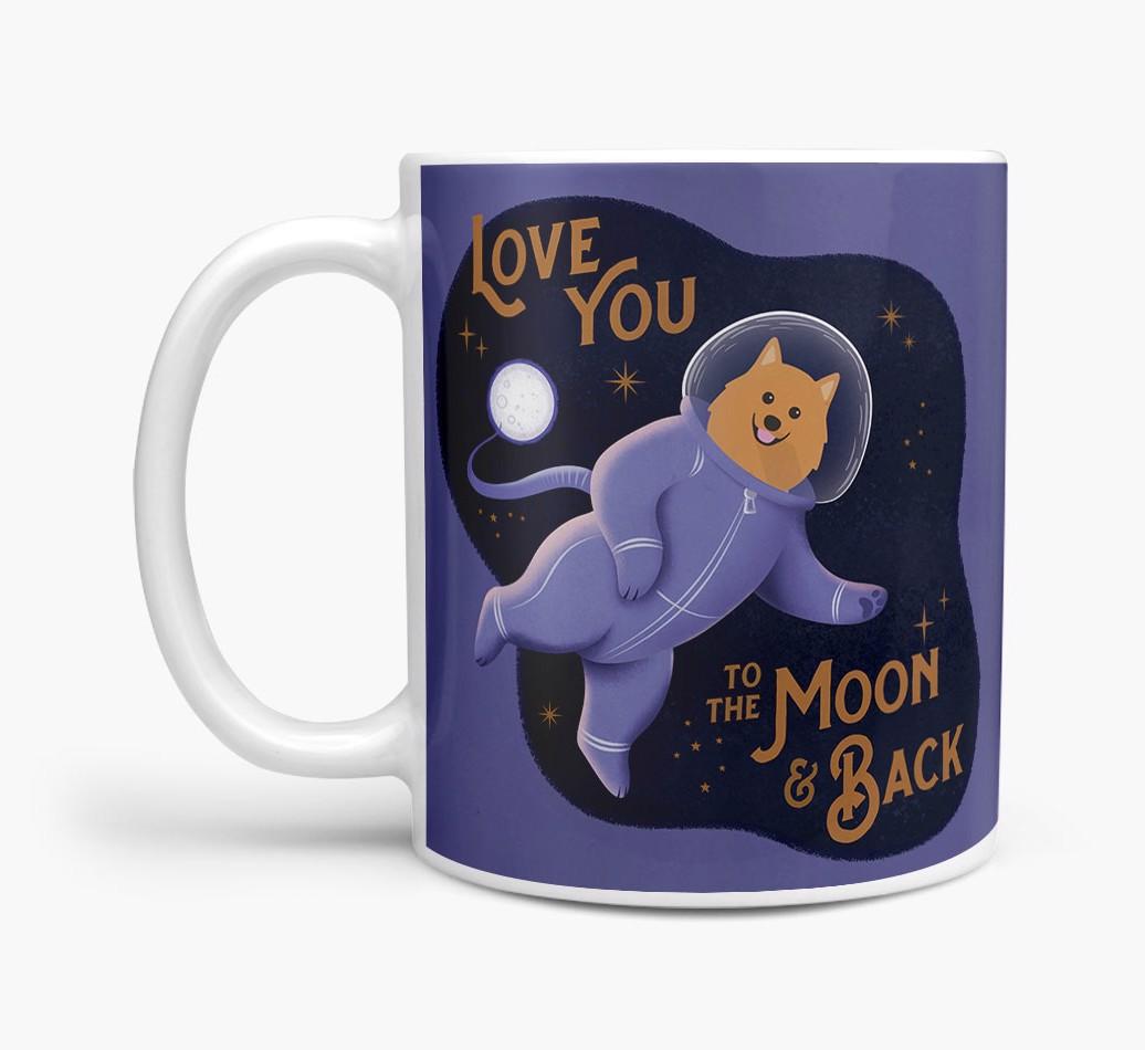 'Love you to the Moon & Back' - Personalised {breedFullName} Mug