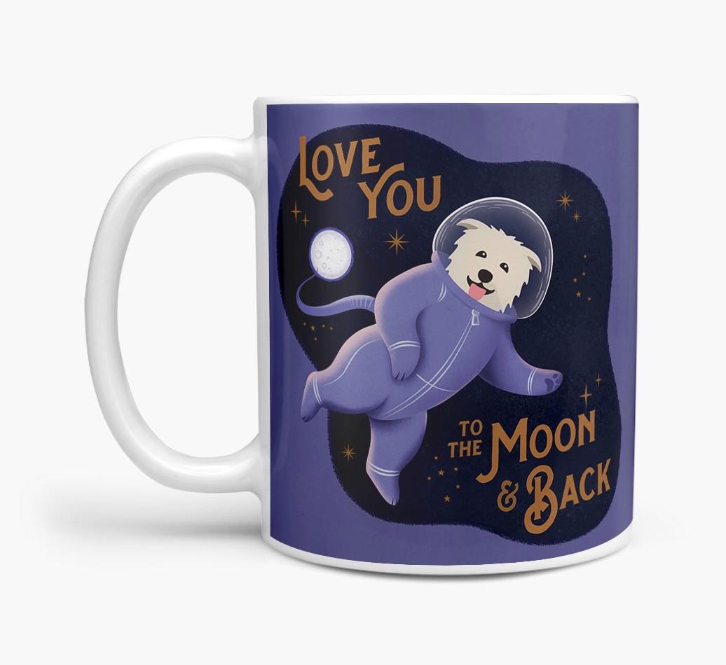 'Love you to the Moon & Back' - Personalised {breedFullName} Mug