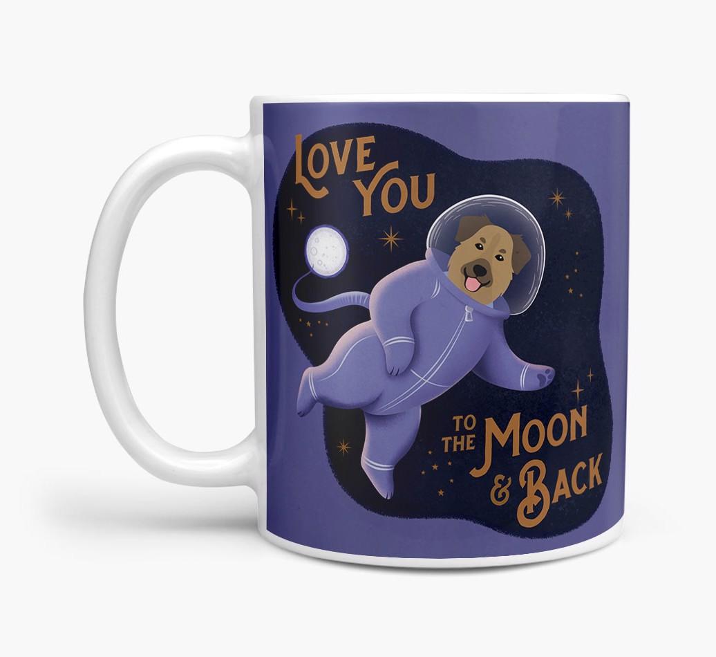 'Love you to the Moon & Back' - Personalised {breedFullName} Mug