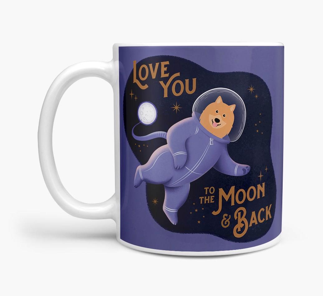 'Love you to the Moon & Back' - Personalised {breedFullName} Mug
