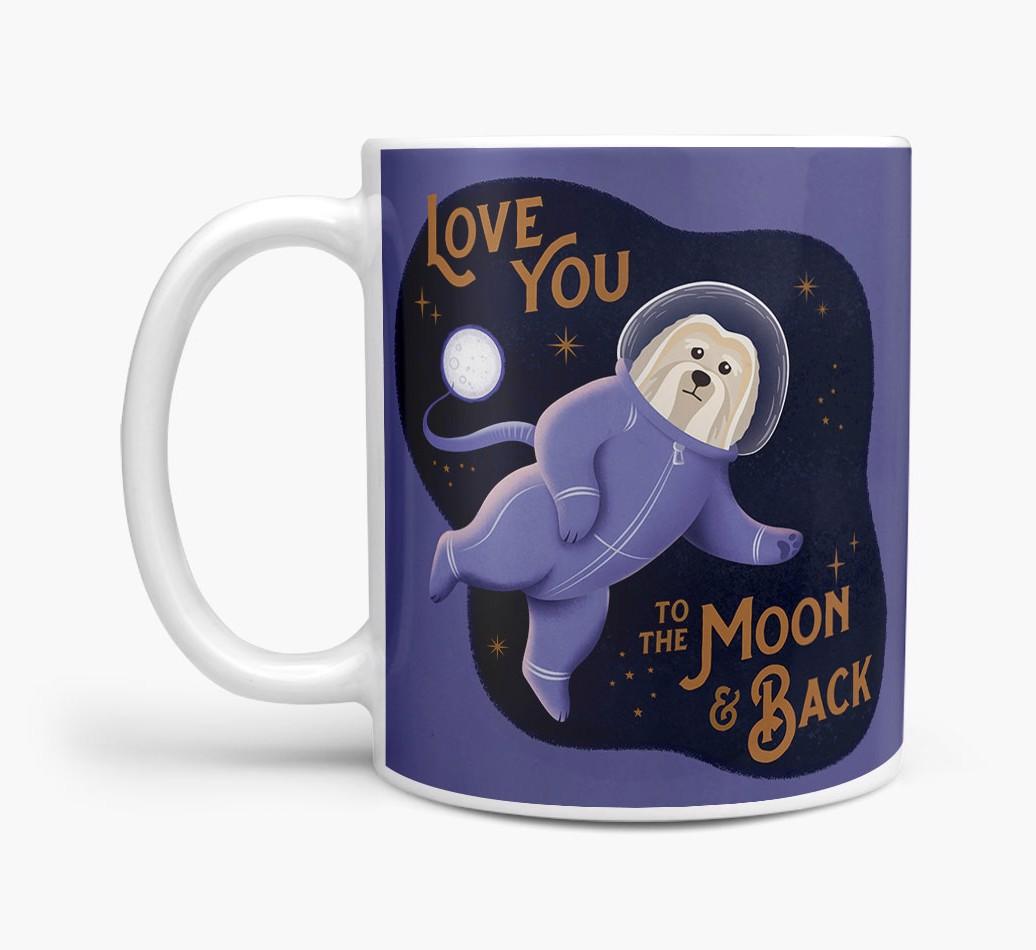 'Love you to the Moon & Back' - Personalised {breedFullName} Mug