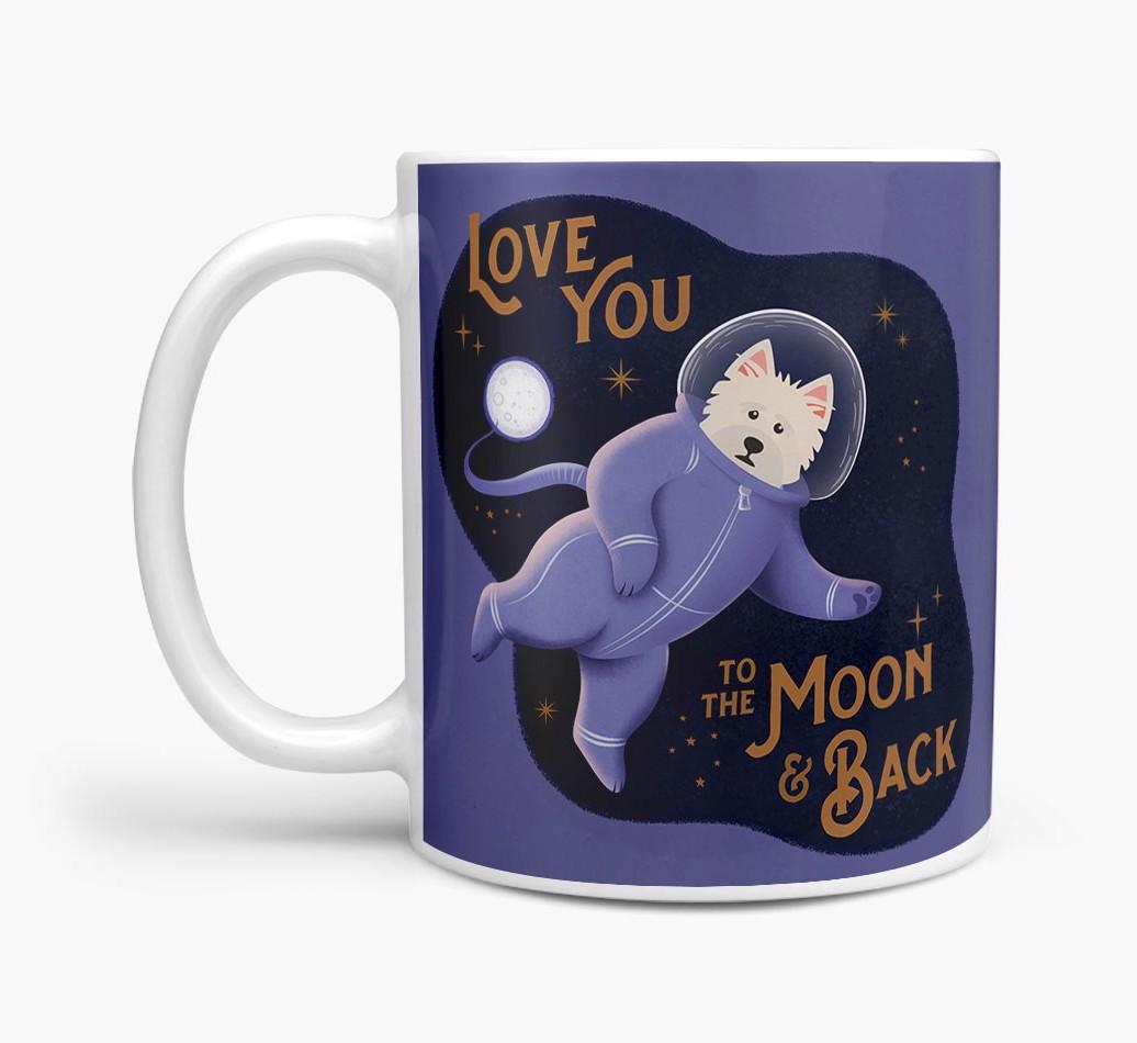 'Love you to the Moon & Back' - Personalised {breedFullName} Mug