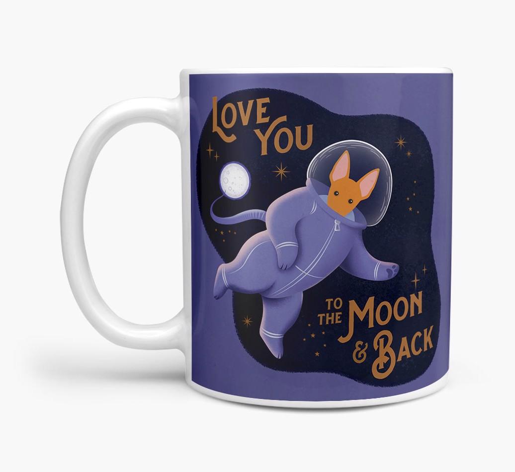 'Love you to the Moon & Back' - Personalised {breedFullName} Mug