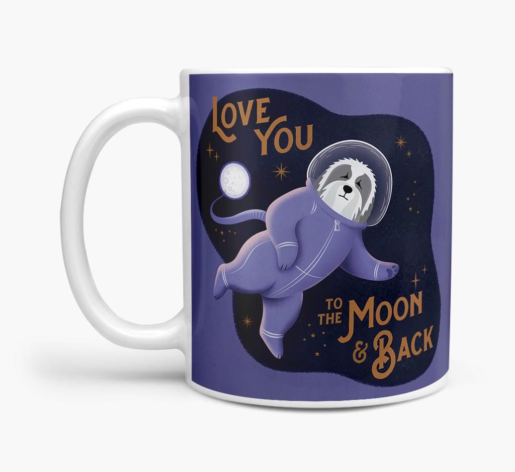 'Love you to the Moon & Back' - Personalised {breedFullName} Mug