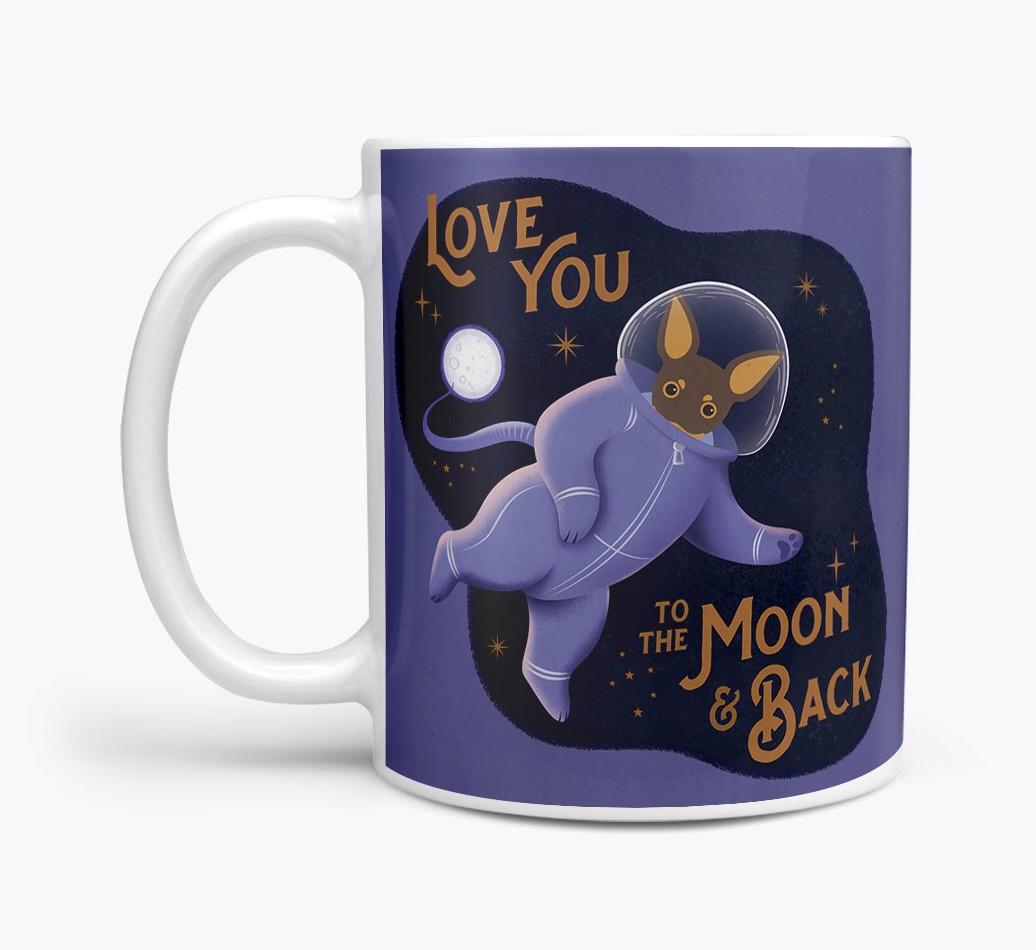 'Love you to the Moon & Back' - Personalised {breedFullName} Mug