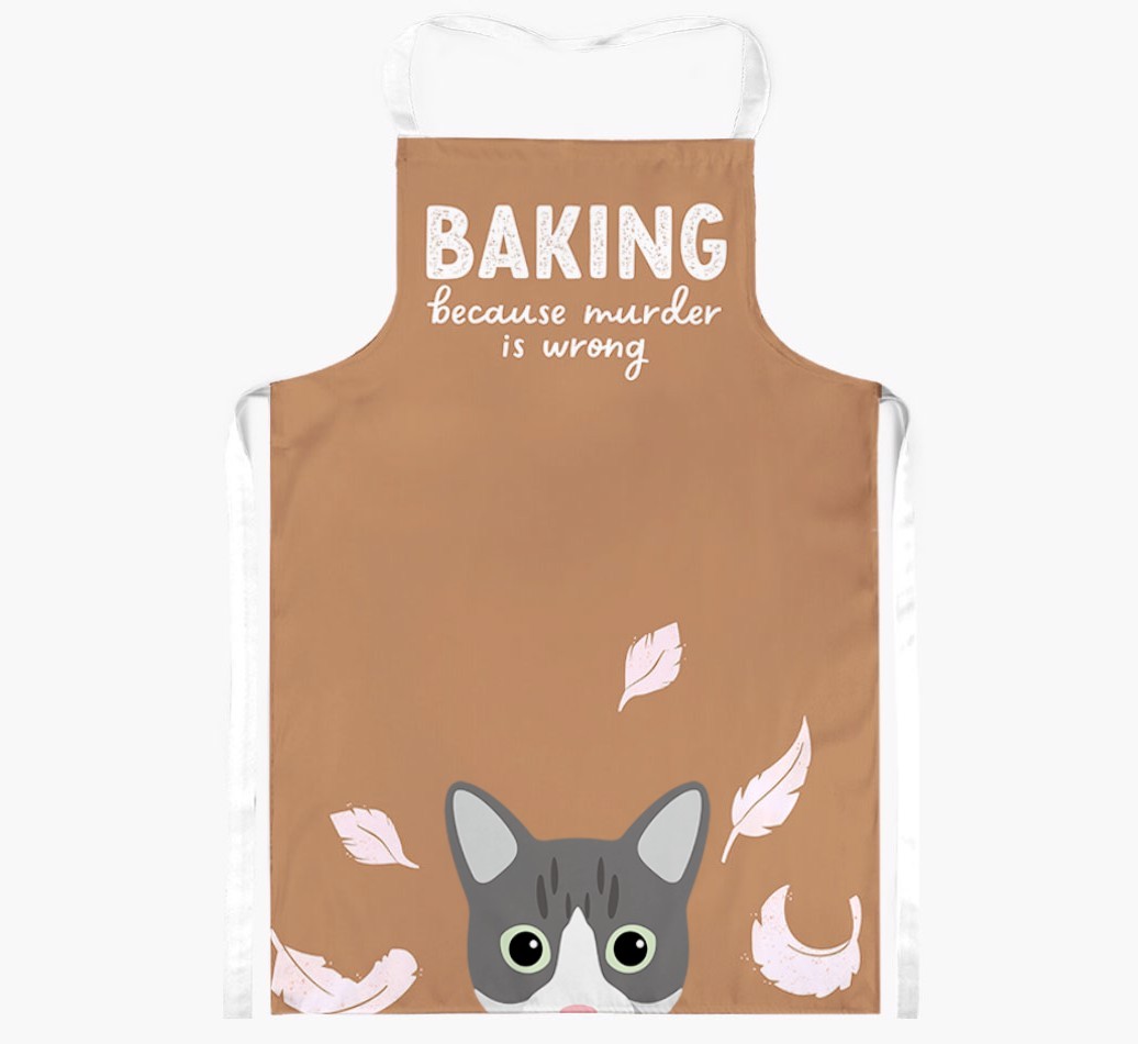 Baking Because Murder is Wrong: Personalised {breedShortName} Apron