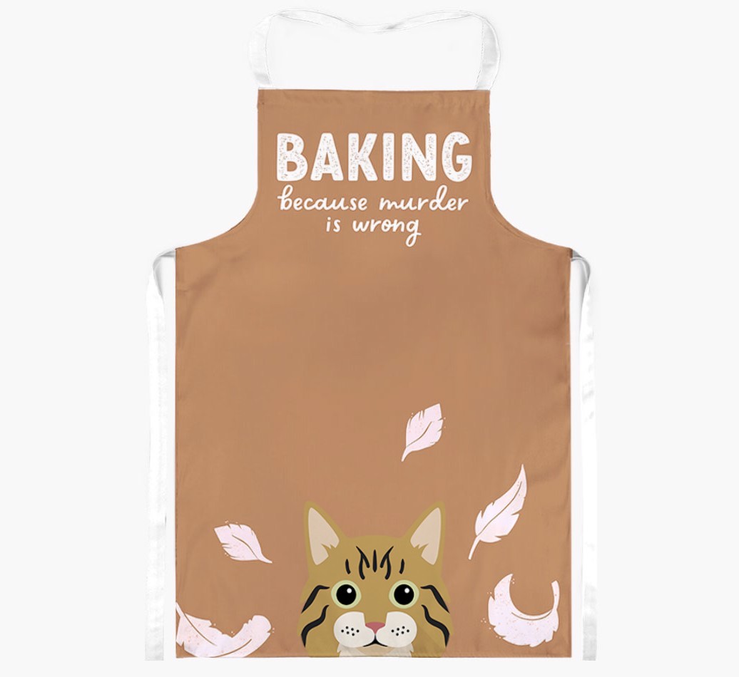 Baking Because Murder is Wrong: Personalised {breedShortName} Apron
