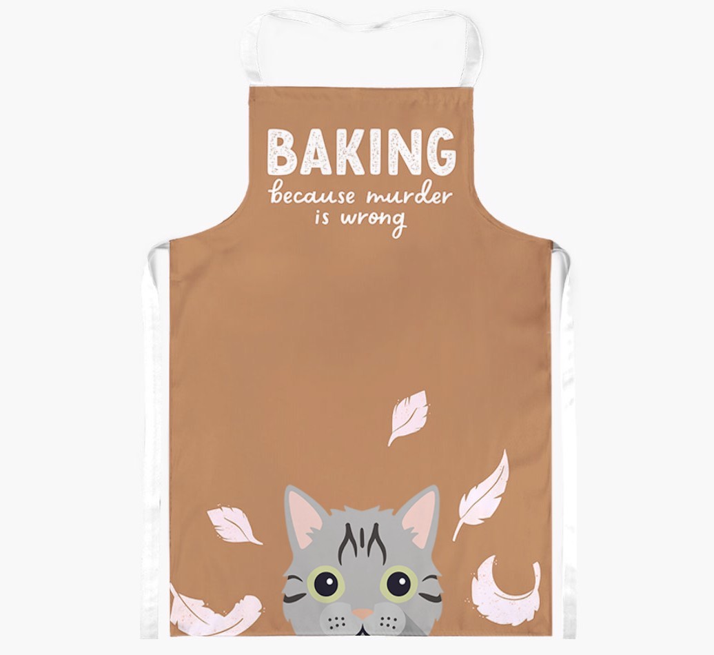Baking Because Murder is Wrong: Personalised {breedShortName} Apron