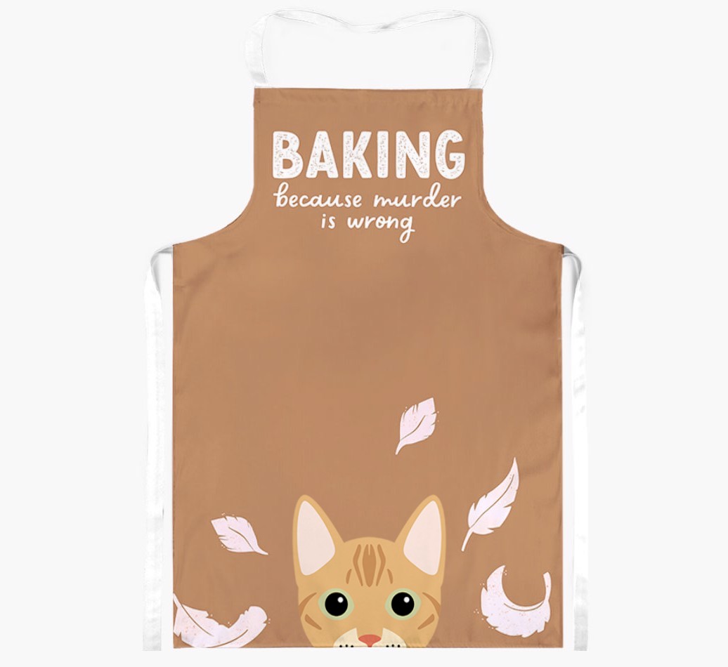 Baking Because Murder is Wrong: Personalised {breedShortName} Apron