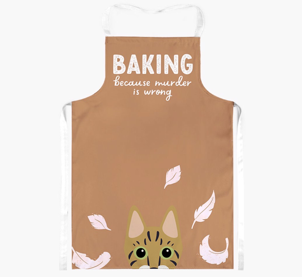 Baking Because Murder is Wrong: Personalised {breedShortName} Apron