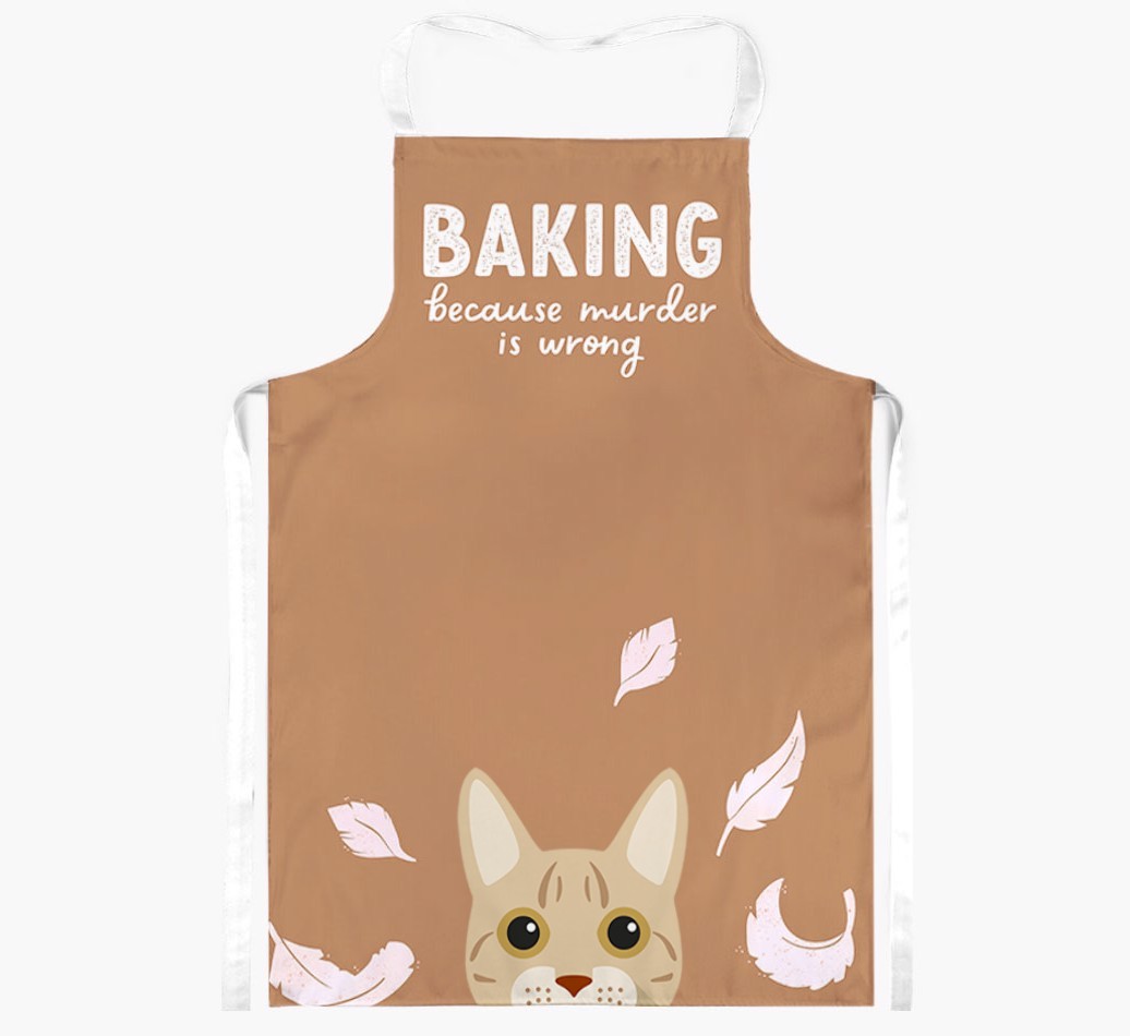 Baking Because Murder is Wrong: Personalised {breedShortName} Apron