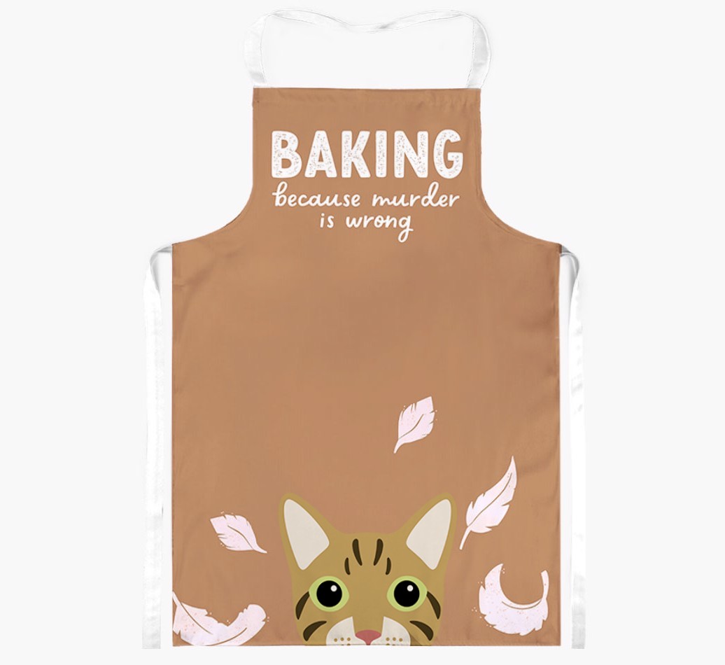 Baking Because Murder is Wrong: Personalised {breedShortName} Apron