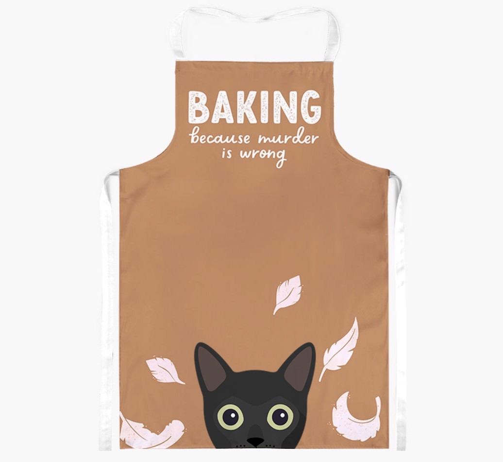 Baking Because Murder is Wrong: Personalised {breedShortName} Apron