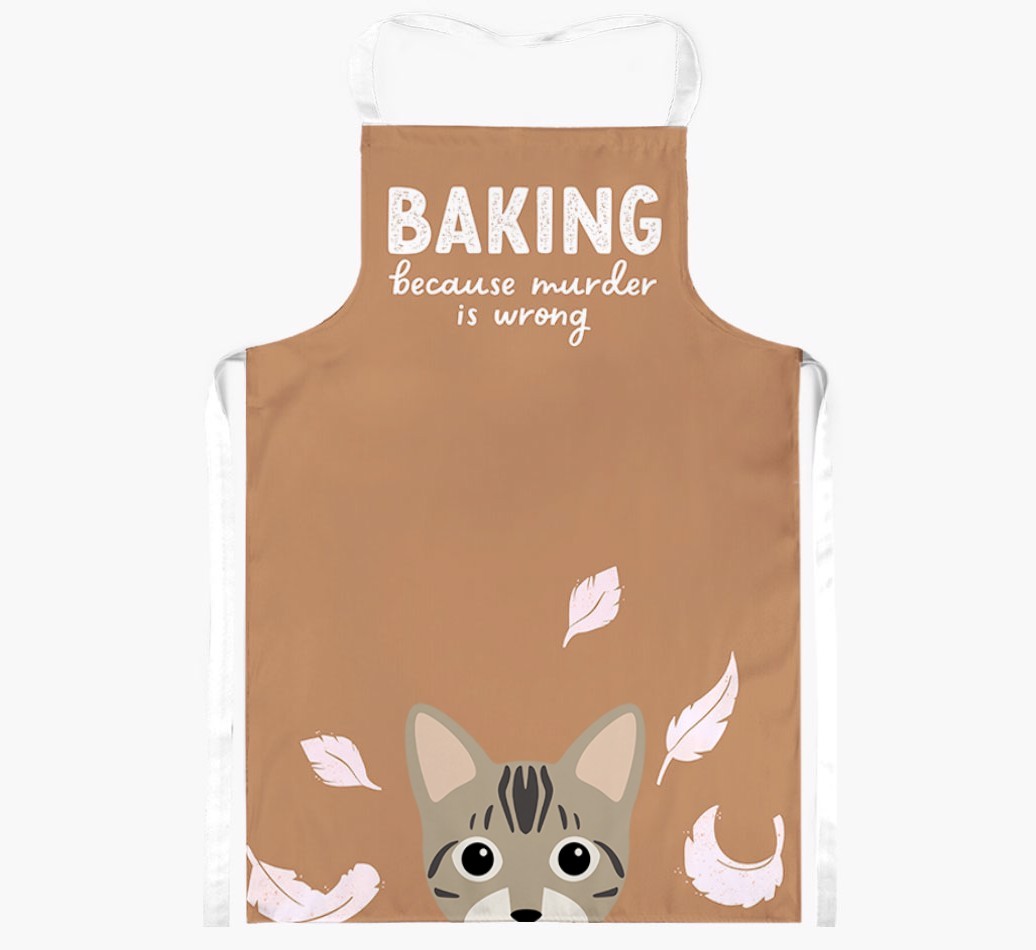 Baking Because Murder is Wrong: Personalised {breedShortName} Apron