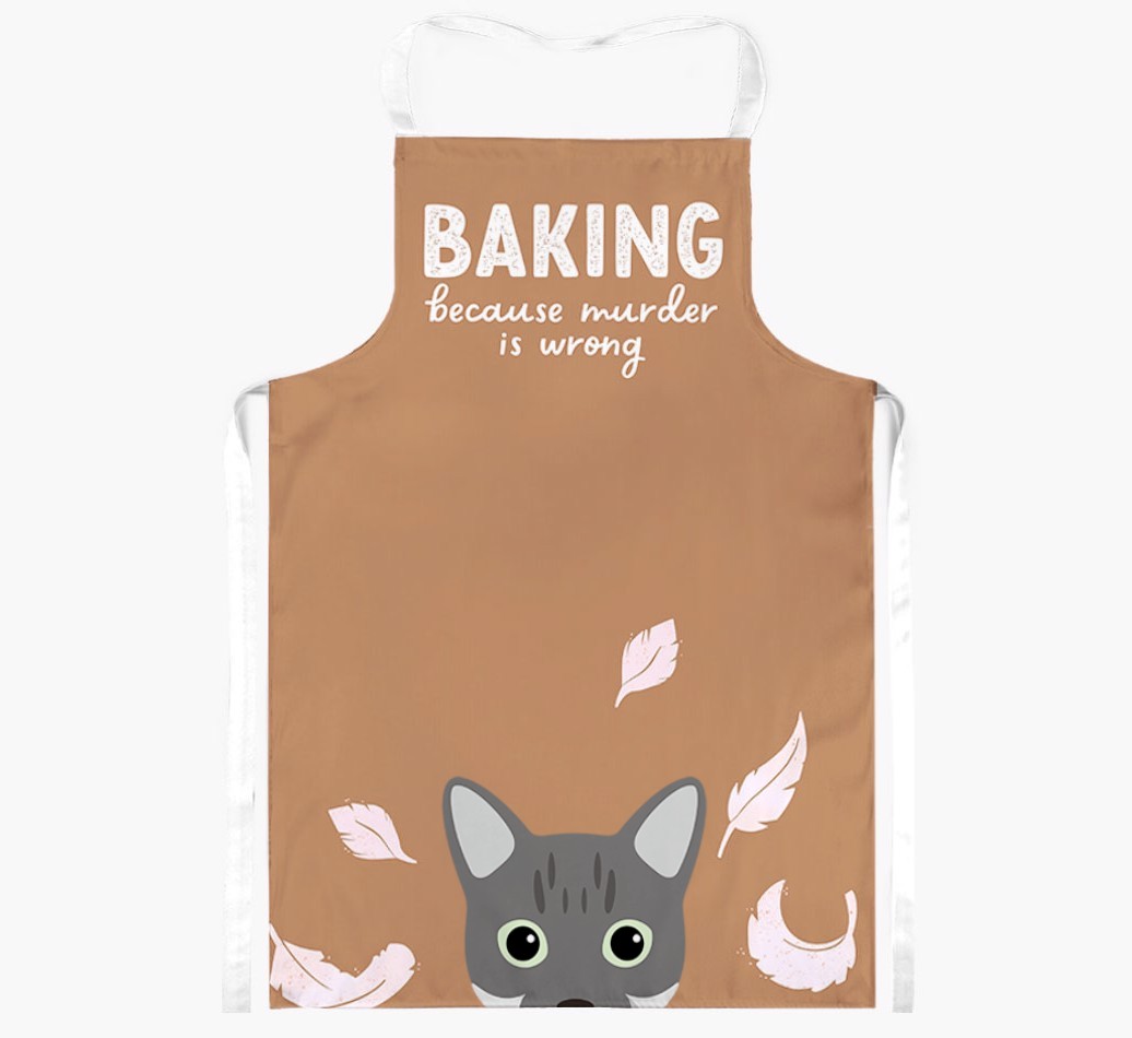 Baking Because Murder is Wrong: Personalised {breedShortName} Apron