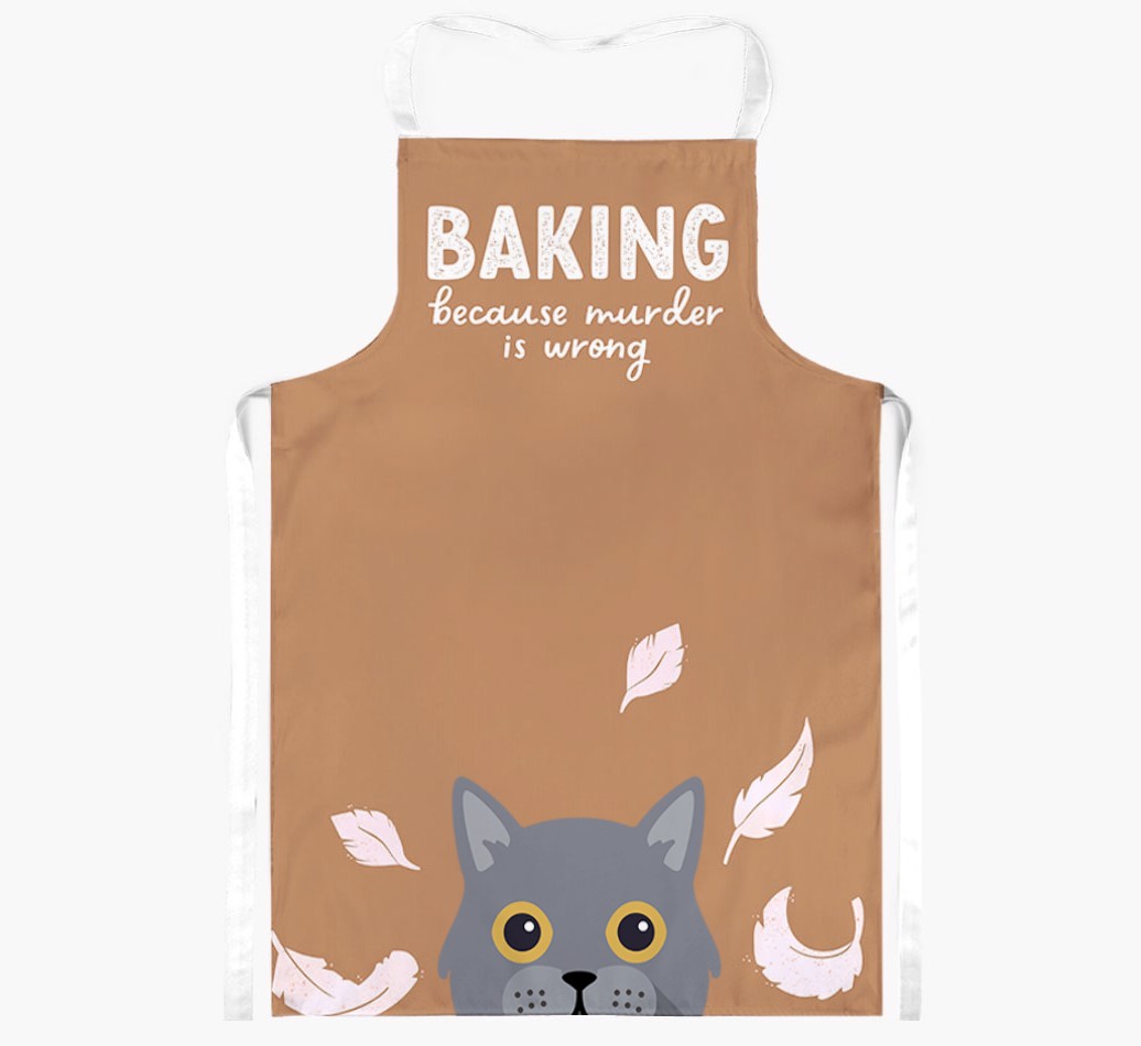 Baking Because Murder is Wrong: Personalised {breedShortName} Apron