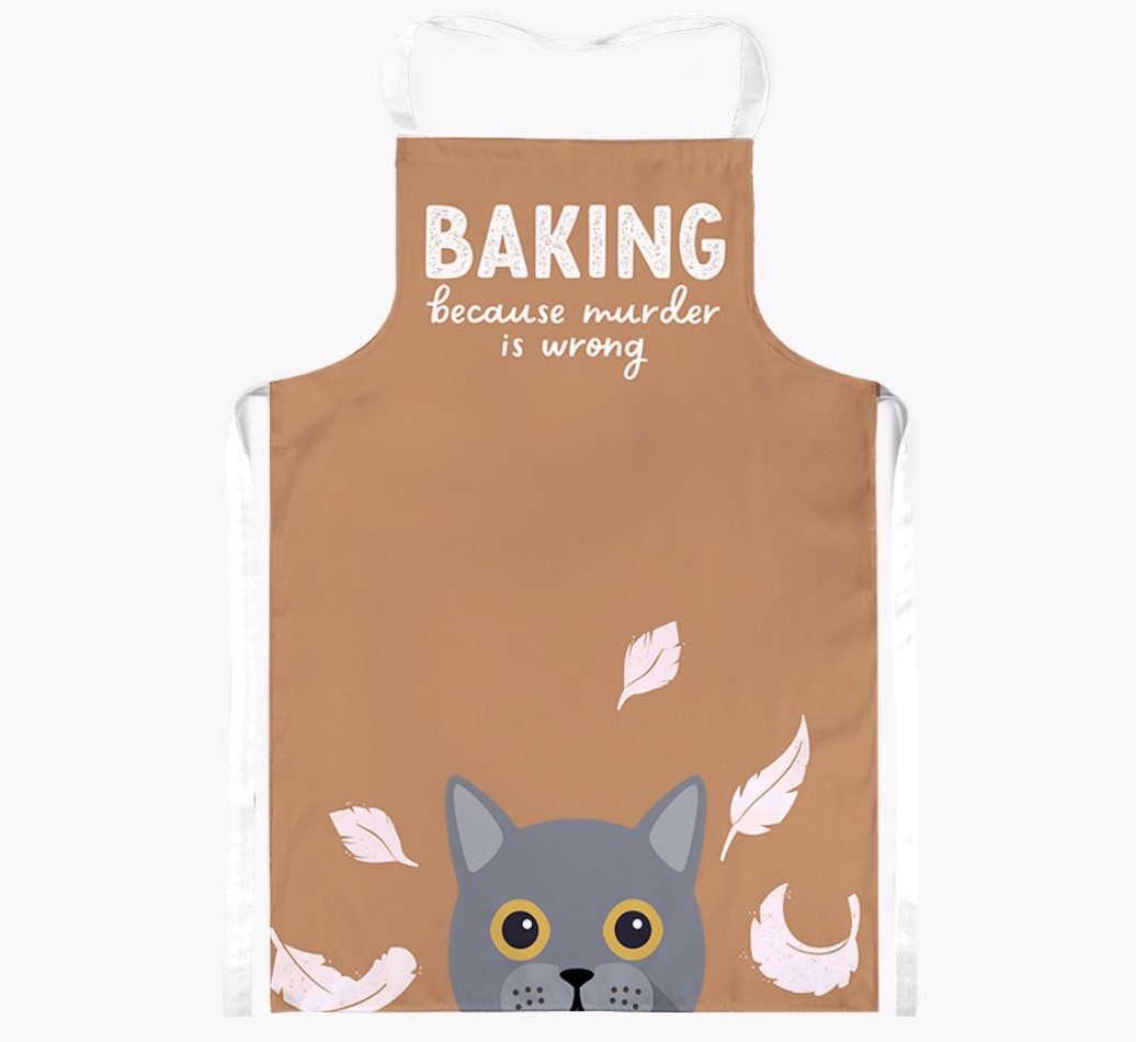 Baking Because Murder is Wrong: Personalised {breedShortName} Apron