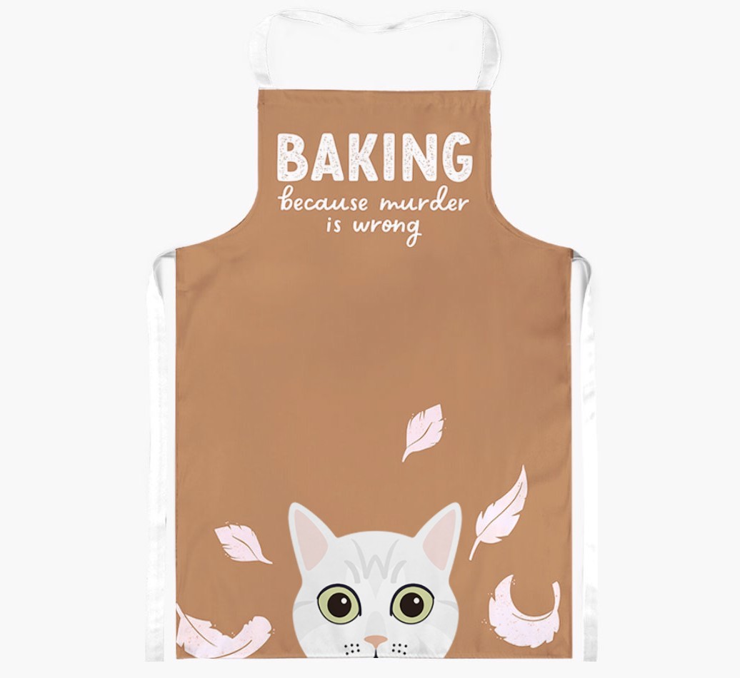 Baking Because Murder is Wrong: Personalised {breedShortName} Apron