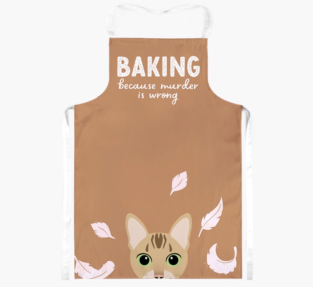 Baking Because Murder is Wrong: Personalised {breedShortName} Apron