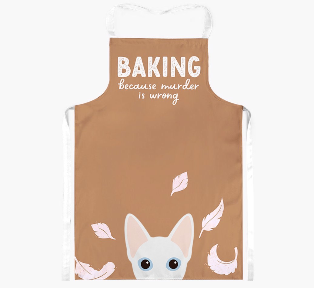 Baking Because Murder is Wrong: Personalised {breedShortName} Apron
