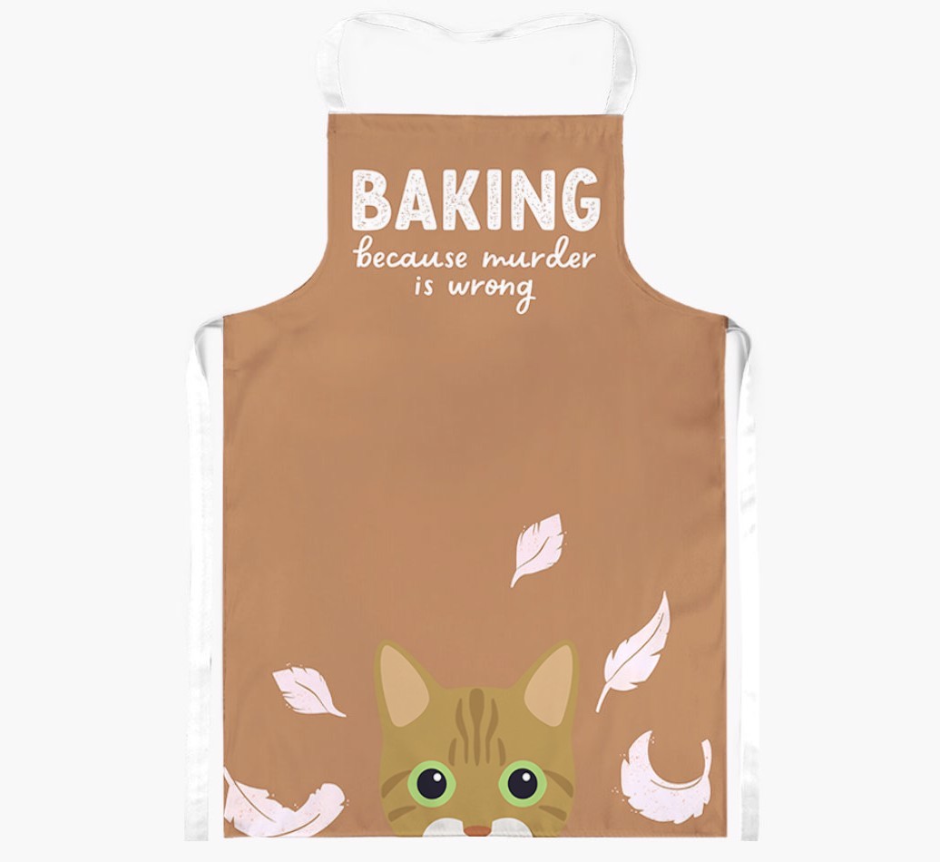 Baking Because Murder is Wrong: Personalised {breedShortName} Apron