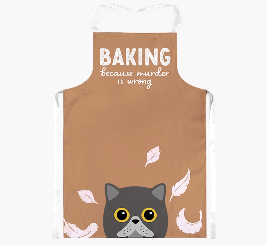 Baking Because Murder is Wrong: Personalised {breedShortName} Apron