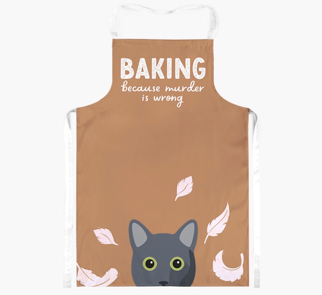 Baking Because Murder is Wrong: Personalised {breedShortName} Apron