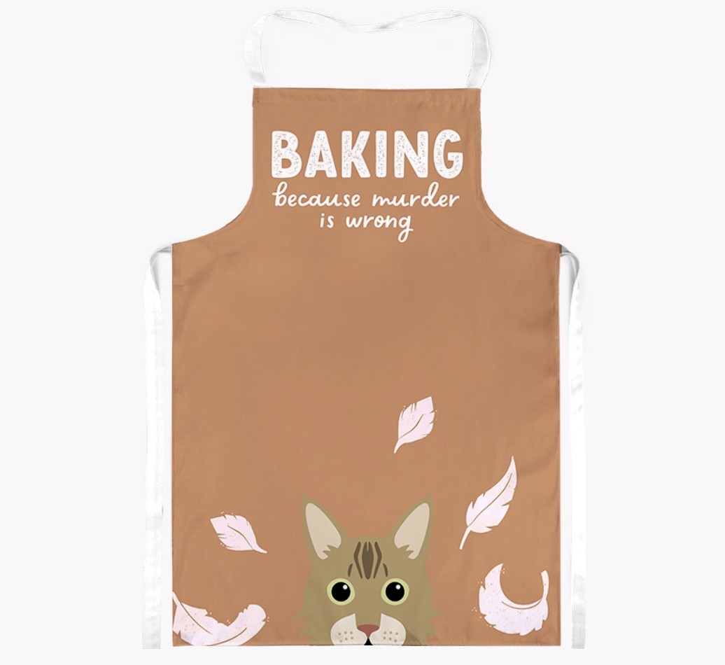 Baking Because Murder is Wrong: Personalised {breedShortName} Apron