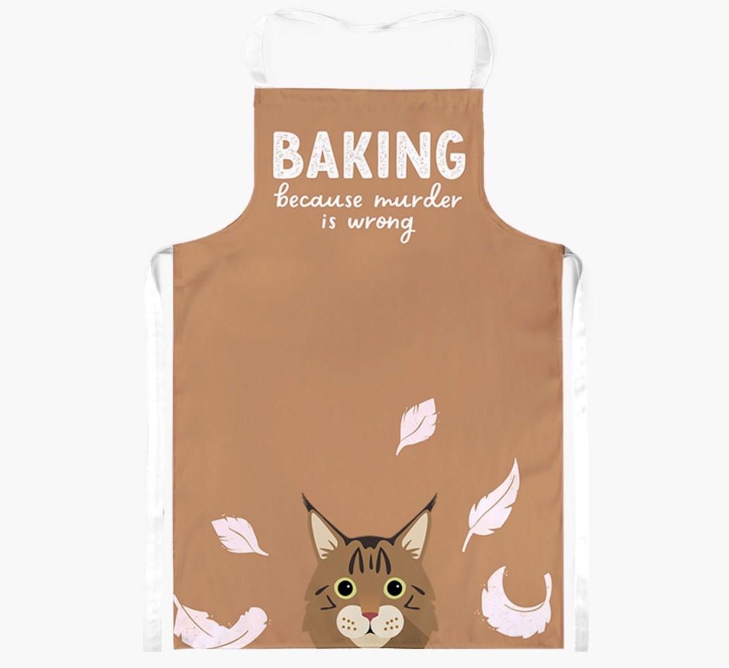 Baking Because Murder is Wrong: Personalised {breedShortName} Apron