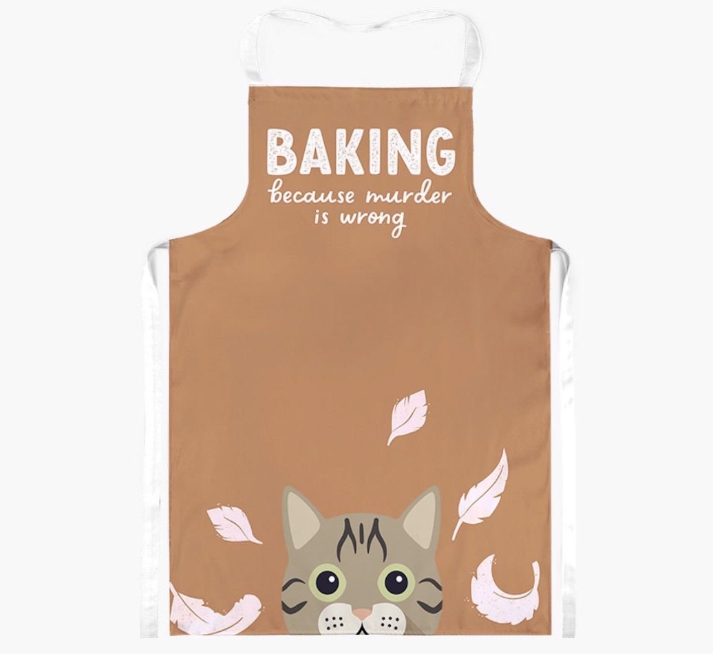 Baking Because Murder is Wrong: Personalised {breedShortName} Apron