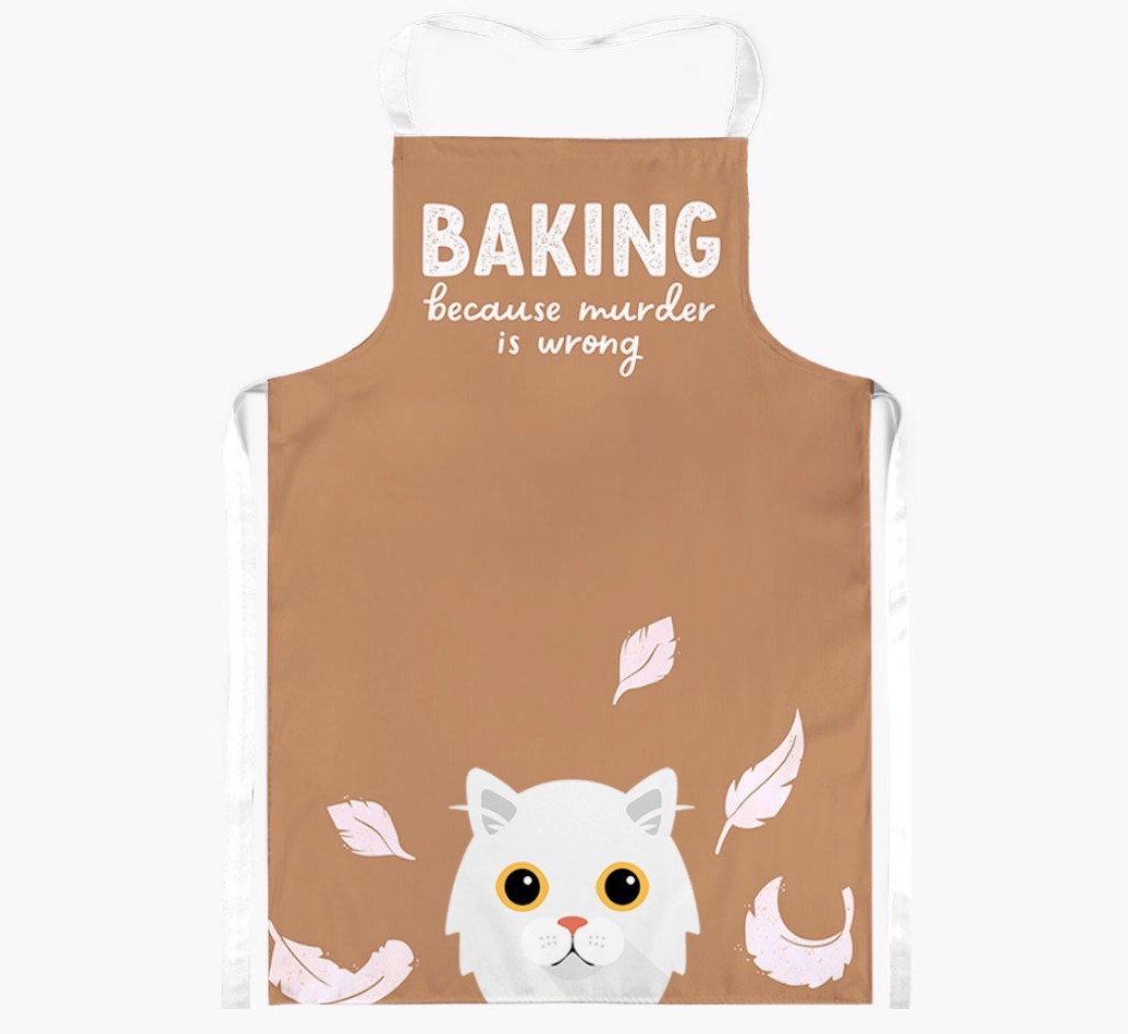 Baking Because Murder is Wrong: Personalised {breedShortName} Apron
