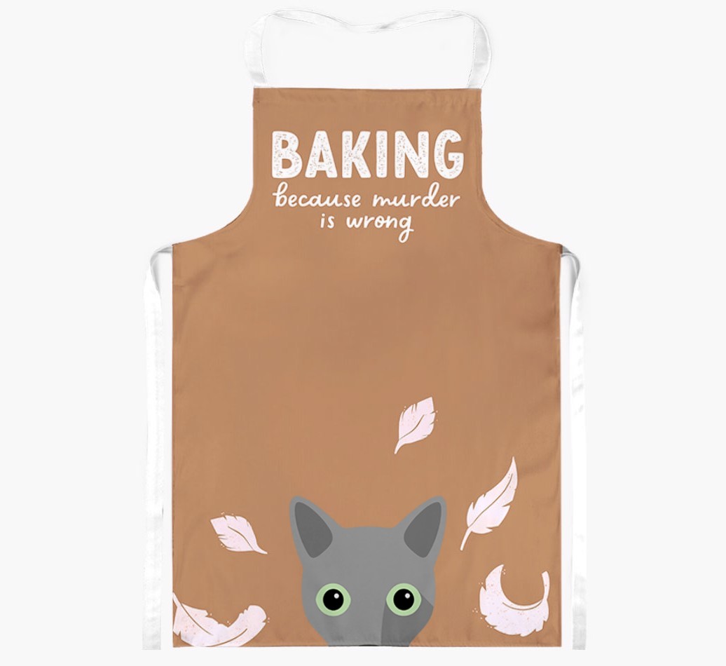 Baking Because Murder is Wrong: Personalised {breedShortName} Apron